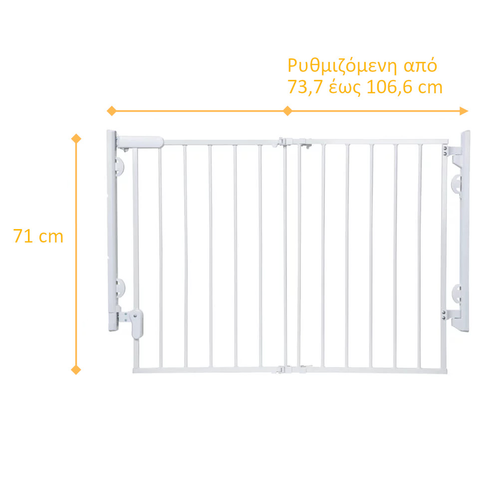 SAFETY 1ST ΠΟΡΤΑ ΑΣΦΑΛΕΙΑΣ READY TO INSTALL  ΛΕΥΚΗ (73,7CM-106,6CM) (U01-GA110-00)