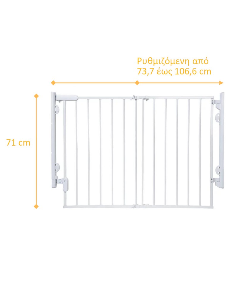 SAFETY 1ST ΠΟΡΤΑ ΑΣΦΑΛΕΙΑΣ READY TO INSTALL  ΛΕΥΚΗ (73,7CM-106,6CM) (U01-GA110-00)