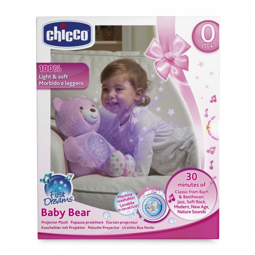 CHICCO ΒΡΕΦΙΚΟ ΑΡΚΟΥΔΑΚΙ ΜΕ ΠΡΟΒΟΛΕΑ BABY BEAR ΡΟΖ (Y02-08015-10)