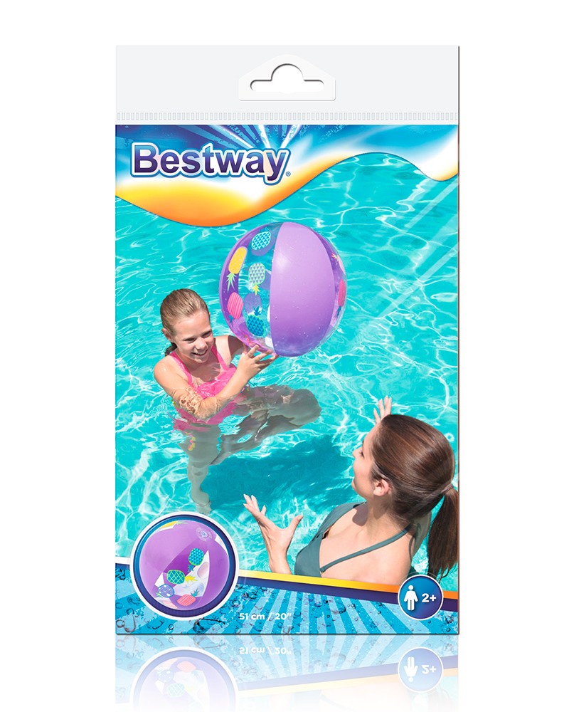 BESTWAY ΦΟΥΣΚΩΤΗ ΜΠΑΛΑ ΠΑΡΑΛΙΑΣ ΜΩΒ 51ΕΚ (31036)