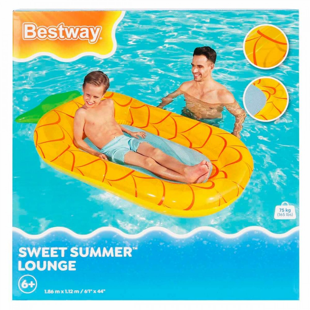BESTWAY ΦΟΥΣΚΩΤΟ ΣΤΡΩΜΑ SWEET SUMMER 186X112 εκ. ΑΝΑΝΑΣ (43644)