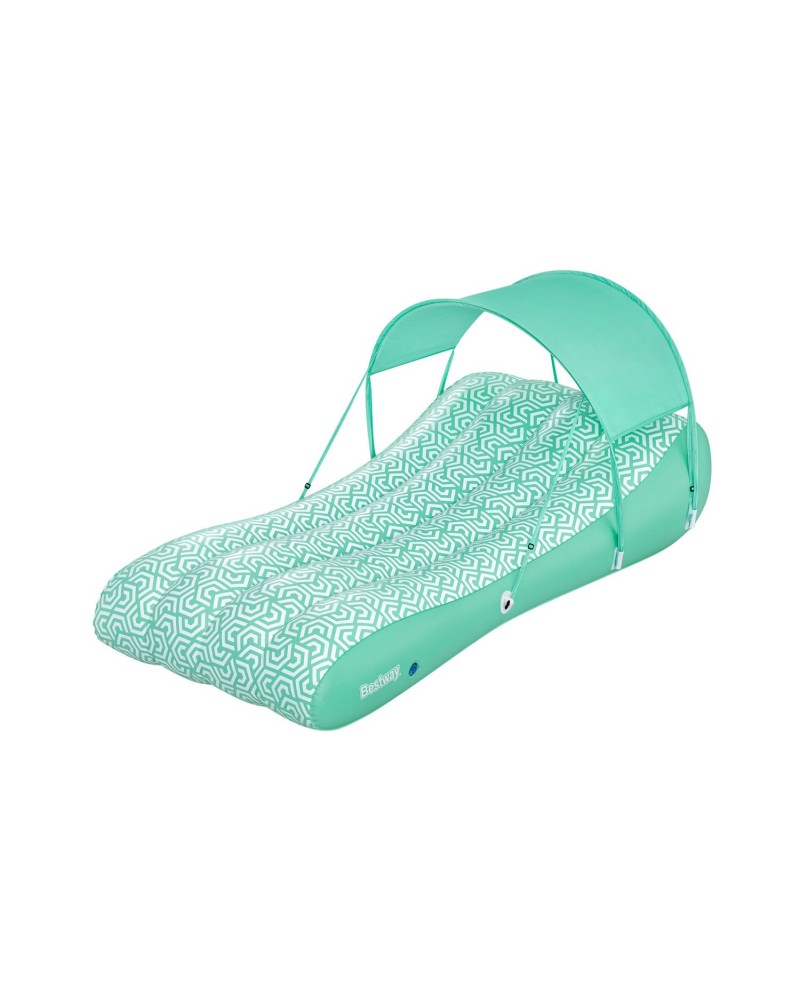 BESTWAY ΦΟΥΣΚΩΤΟ ΣΤΡΩΜΑ COMFY CHILL LOUNGE ΜΕ ΣΚΙΑΣΤΡΟ ΤΙΡΚΟΥΑΖ (43729)
