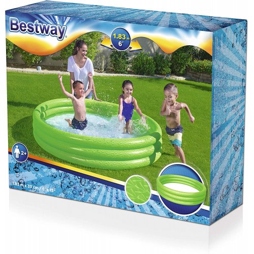 BESTWAY ΦΟΥΣΚΩΤΗ ΠΙΣΙΝΑ ΣΤΡΟΓΓΥΛΗ ΓΙΑ ΕΞΩΤΕΡΙΚΟ ΧΩΡΟ ΠΡΑΣΙΝΟ (51027)