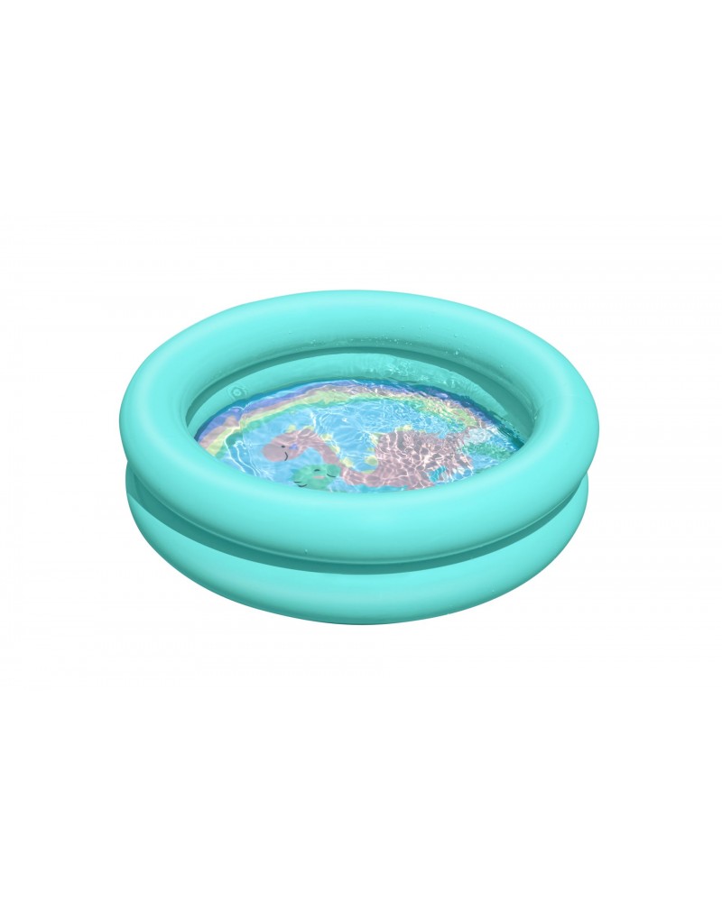 BESTWAY ΣΤΡΟΓΓΥΛΗ ΠΙΣΙΝΑ 61X15 cm ΔΥΟ ΔΑΚΤΥΛΙΟΙ ΤΙΡΚΟΥΑΖ (51061)