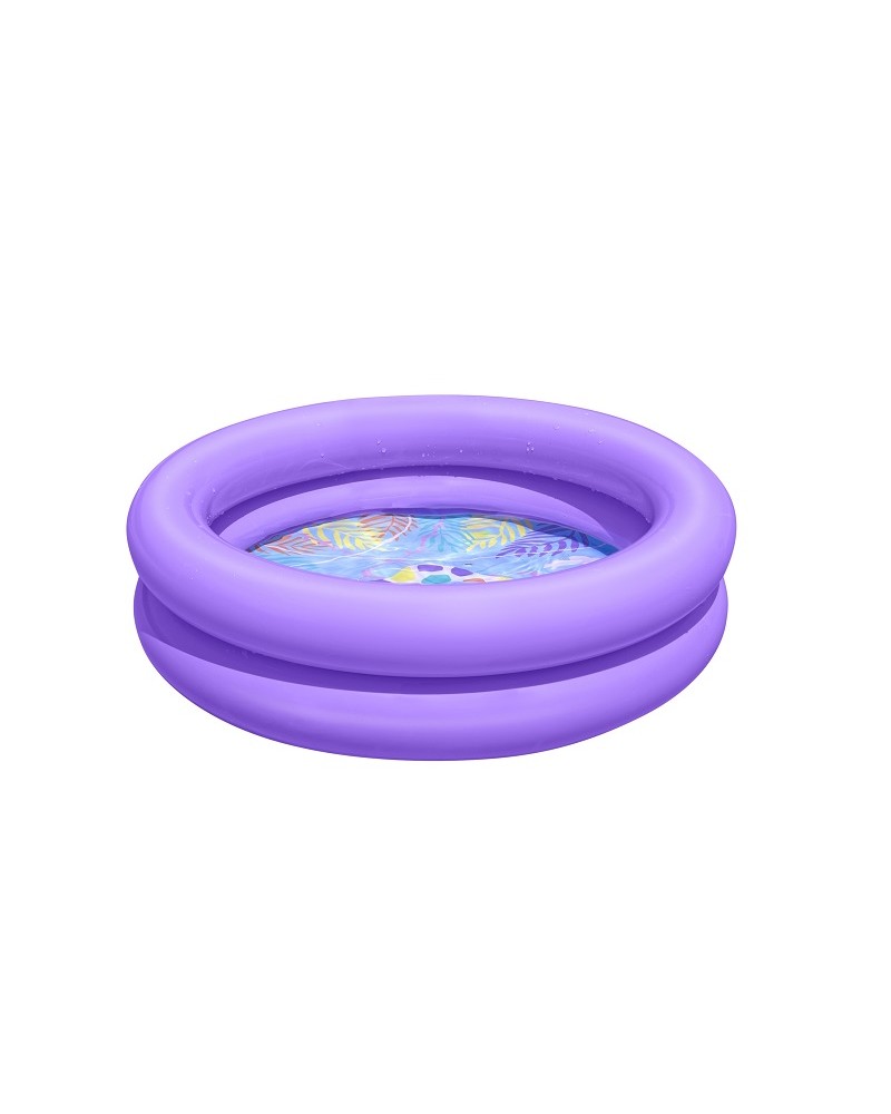 BESTWAY ΣΤΡΟΓΓΥΛΗ ΠΙΣΙΝΑ 61X15 cm ΔΥΟ ΔΑΚΤΥΛΙΟΙ ΜΩΒ (51061)