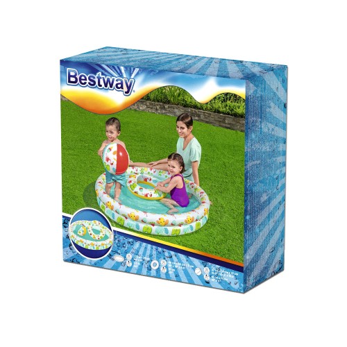 BESTWAY ΠΙΣΙΝΑ ΦΟΥΣΚΩΤΗ ΜΕ ΣΩΣΙΒΙΟ ΚΑΙ ΜΠΑΛΑ (51124)
