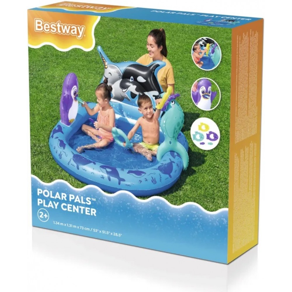 BESTWAY ΦΟΥΣΚΩΤΗ ΠΙΣΙΝΑ POLAR PALS PLAY CENTER (53156)