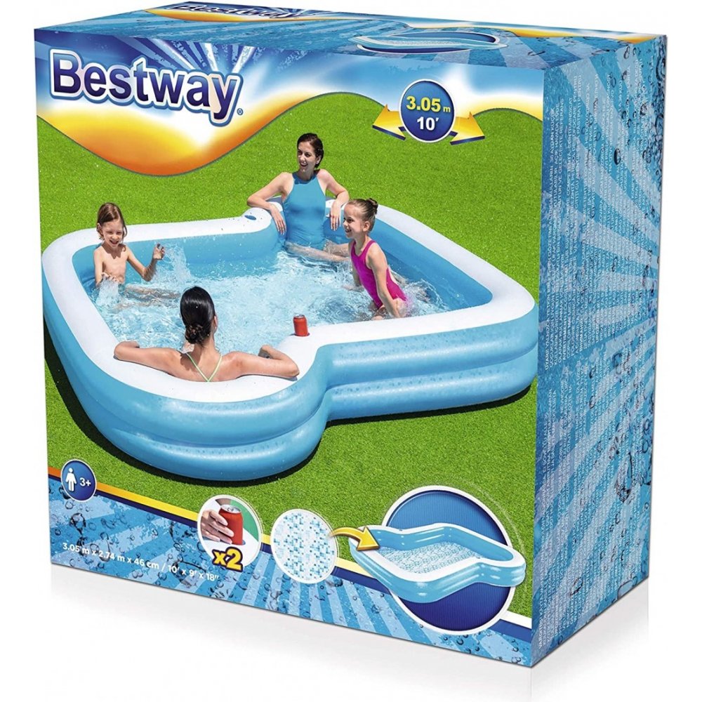 BESTWAY ΟΙΚΟΓΕΝΕΙΑΚΗ ΠΙΣΙΝΑ ΓΙΑ ΗΜΕΡΕΣ ΗΛΙΟΦΑΝΕΙΑΣ   (54321)