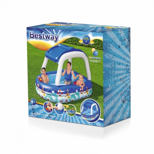 BESTWAY ΦΟΥΣΚΩΤΗ ΟΙΚΟΓΕΝΕΙΑΚΗ ΠΙΣΙΝΑ SEA CAPTAIN (54370)