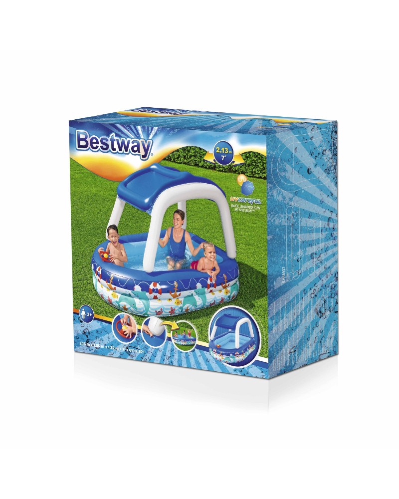 BESTWAY ΦΟΥΣΚΩΤΗ ΟΙΚΟΓΕΝΕΙΑΚΗ ΠΙΣΙΝΑ SEA CAPTAIN (54370)