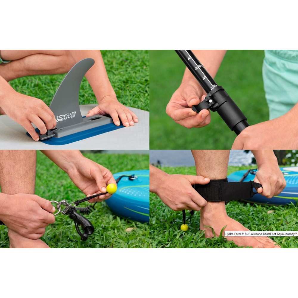 BESTWAY JOURNEY ΦΟΥΣΚΩΤΗ ΣΑΝΙΔΑ SUP ΜΕ ΜΗΚΟΣ 2.74M ΤΙΡΚΟΥΑΖ (6532A)