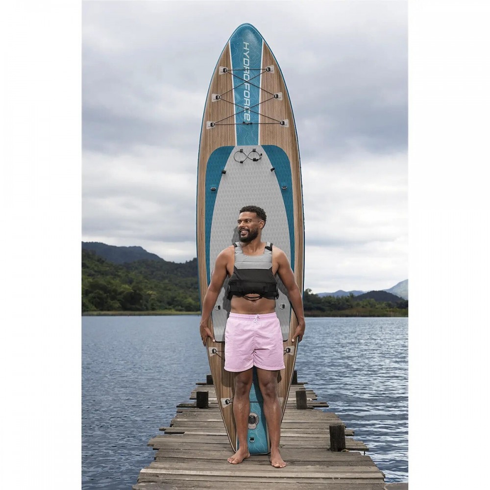 BESTWAY HYDRO-FORCE ΦΟΥΣΚΩΤΗ ΣΑΝΙΔΑ SUP / KAYAK ΜΕ ΜΗΚΟΣ 3.35M ΤΙΡΚΟΥΑΖ (6532E)