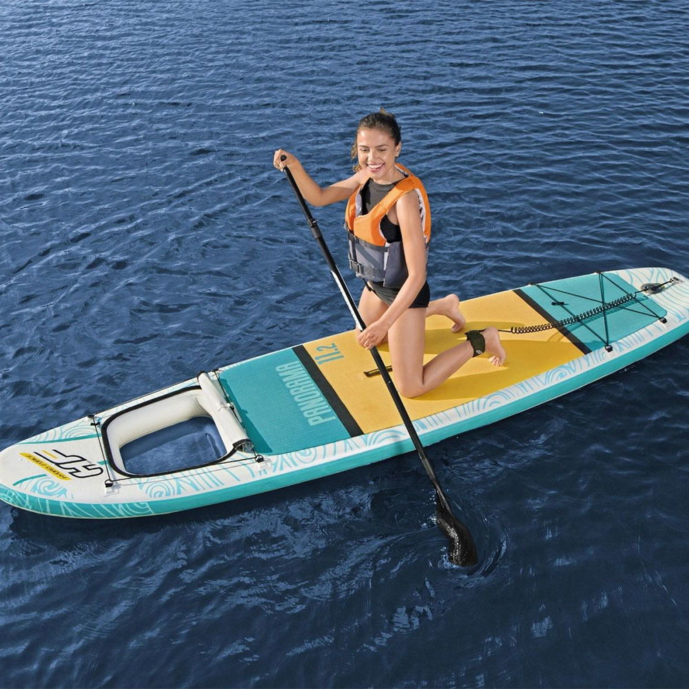 BESTWAY HYDRO FORCE PANORAMA ΦΟΥΣΚΩΤΗ ΣΑΝΙΔΑ SUP ΜΕ ΜΗΚΟΣ 3.4M ΠΟΛΥΧΡΩΜΗ (65363)