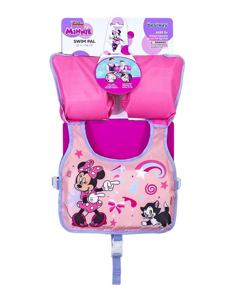 BESTWAY ΣΩΣΙΒΙΟ-ΓΙΛΕΚΟ ΜΕ ΜΠΡΑΤΣΑΚΙΑ MINNIE 3-6 ΕΤΩΝ (9101Α)