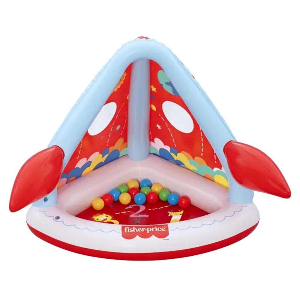 BESTWAY FISHER PRICE ΦΟΥΣΚΩΤΟΣ ΠΑΙΔΟΤΟΠΟΣ ROCKET PALS ΜΕ 15 ΜΠΑΛΆΚΙΑ 114X89X91ΕΚ. (93576)