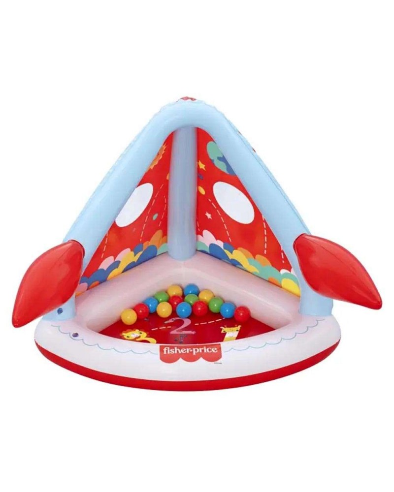 BESTWAY FISHER PRICE ΦΟΥΣΚΩΤΟΣ ΠΑΙΔΟΤΟΠΟΣ ROCKET PALS ΜΕ 15 ΜΠΑΛΆΚΙΑ 114X89X91ΕΚ. (93576)