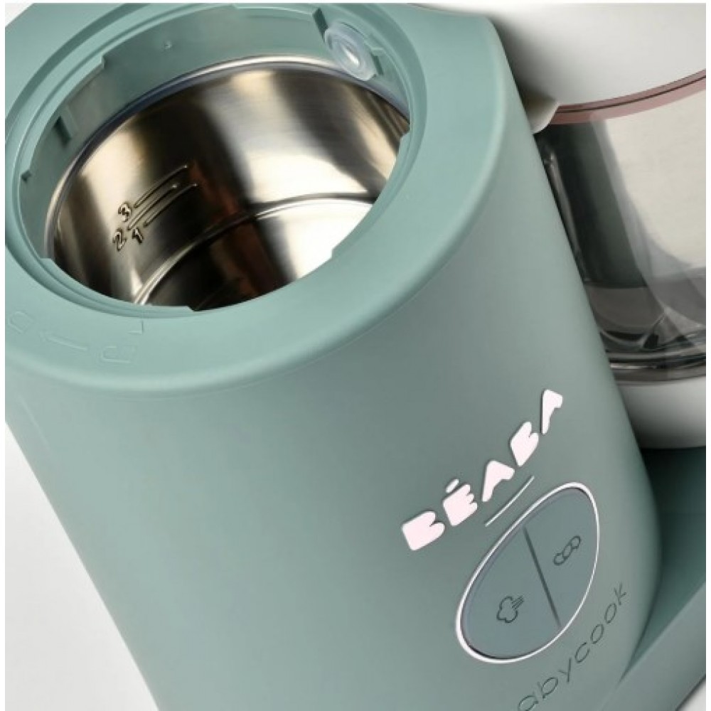 BEABA ΑΤΜΟΜΑΓΕΙΡΑΣ & ΜΠΛΕΝΤΕΡ BABYCOOK NEO 4IN1 EUKALYPTUS 1.25LT (BR79126)