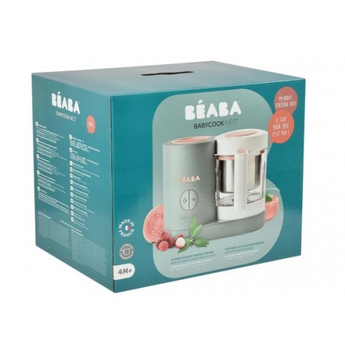 BEABA ΑΤΜΟΜΑΓΕΙΡΑΣ & ΜΠΛΕΝΤΕΡ BABYCOOK NEO 4IN1 EUKALYPTUS 1.25LT (BR79126)