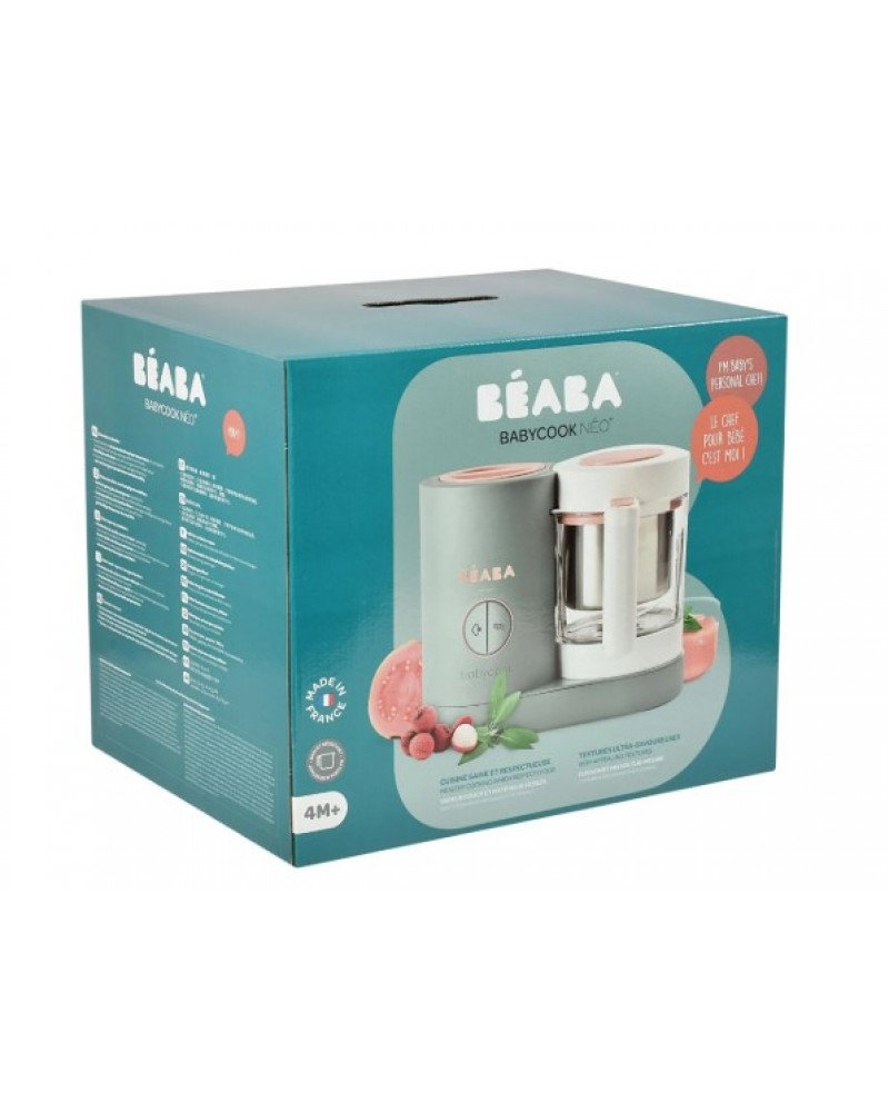 BEABA ΑΤΜΟΜΑΓΕΙΡΑΣ & ΜΠΛΕΝΤΕΡ BABYCOOK NEO 4IN1 EUKALYPTUS 1.25LT (BR79126)