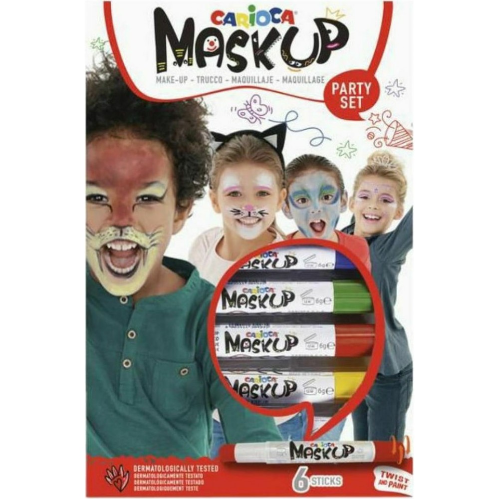 CARIOCA MASK UP PARTY SET 6 ΜΑΡΚΑΔΟΡΟΙ ΠΡΟΣΩΠΟΥ (43052)