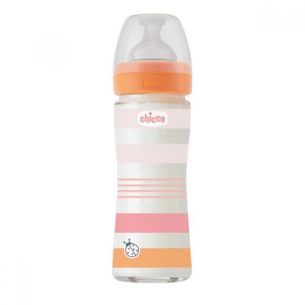 CHICCO ΜΠΙΜΠΕΡΟ ΓΥΑΛΙΝΟ WELL BEING GIRL 240ML 0+ (A50-28721-11)