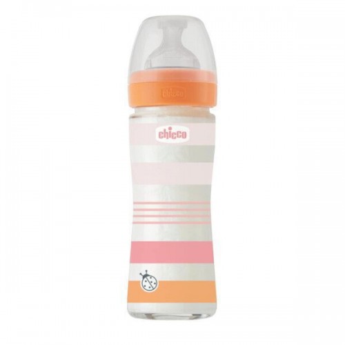 CHICCO ΜΠΙΜΠΕΡΟ ΓΥΑΛΙΝΟ WELL BEING GIRL 240ML 0+ (A50-28721-11)