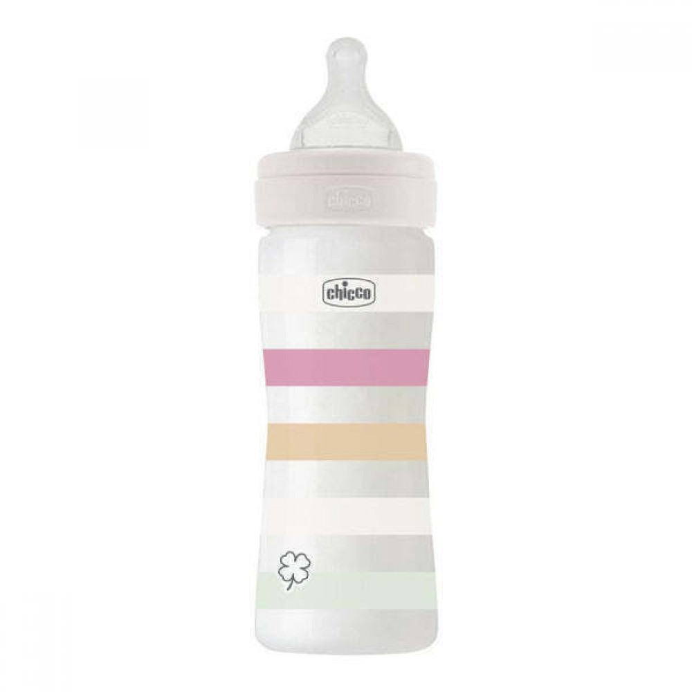 CHICCO ΜΠΙΜΠΕΡΟ ΠΛΑΣΤΙΚΟ WELL BEING GIRL 250ML 2M+ (A60-28623-11)