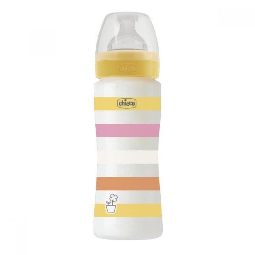 CHICCO ΜΠΙΜΠΕΡΟ ΠΛΑΣΤΙΚΟ WELL BEING GIRL 330ML 4M+ (A60-28637-11)