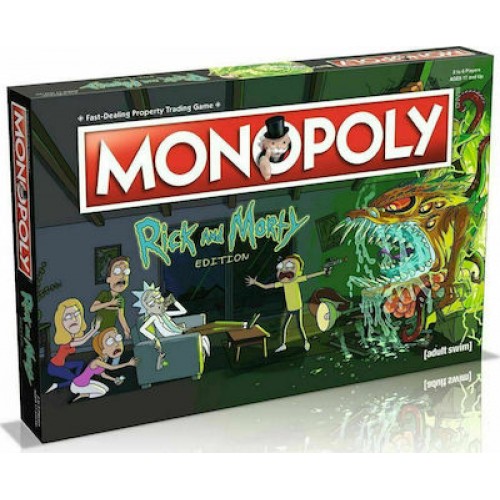 MONOPOLY RICK AND MORTY BOARD GAME ENGLISH EDITION (002701)