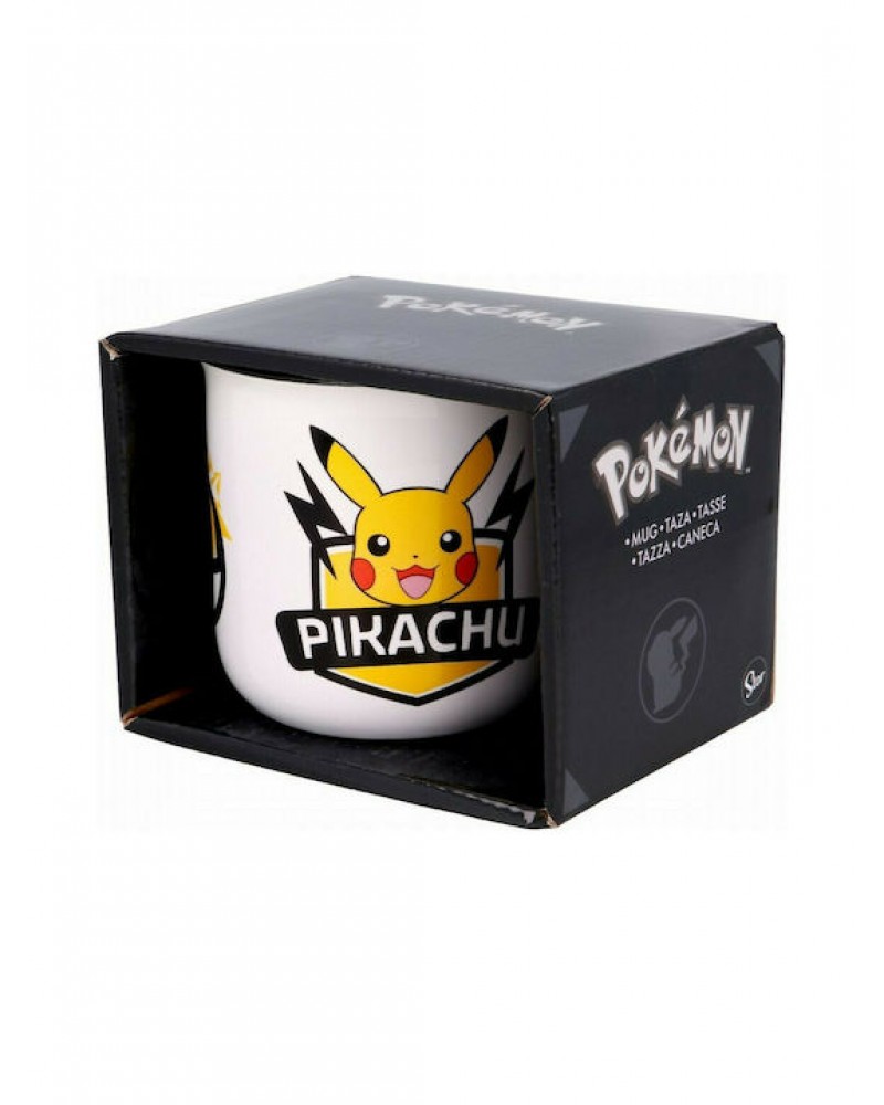 STOR POKEMON: PIKACHU - CERAMIC BREAKFAST MUG IN GIFT BOX (400ML) (00474)