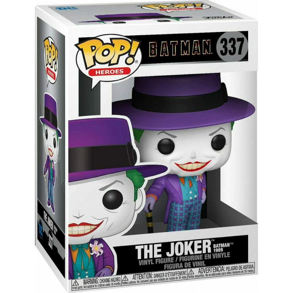 FUNKO POP! DC HEROES BATMAN 1989 THE JOKER WITH HAT WITH CHASE #337 VINYL FIGURE (47709)