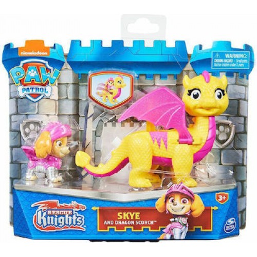 PAW PATROL RESCUE KNIGHTS SKYE AND DRAGON SCORCH (20135266)