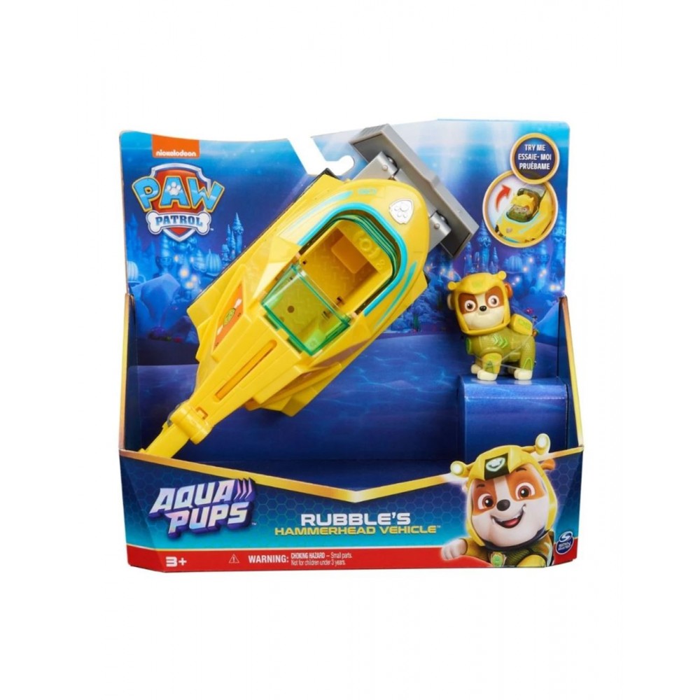 PAW PATROL AQUA PUPS RUBBLE'S HAMMERHEAD VEHICLE (20139010)