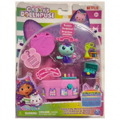 GABBY'S DOLLHOUSE: CAT-ERRIFIC CELEBRATION - BOBBLE KITTY MERCAT POTION PACK (20144758)