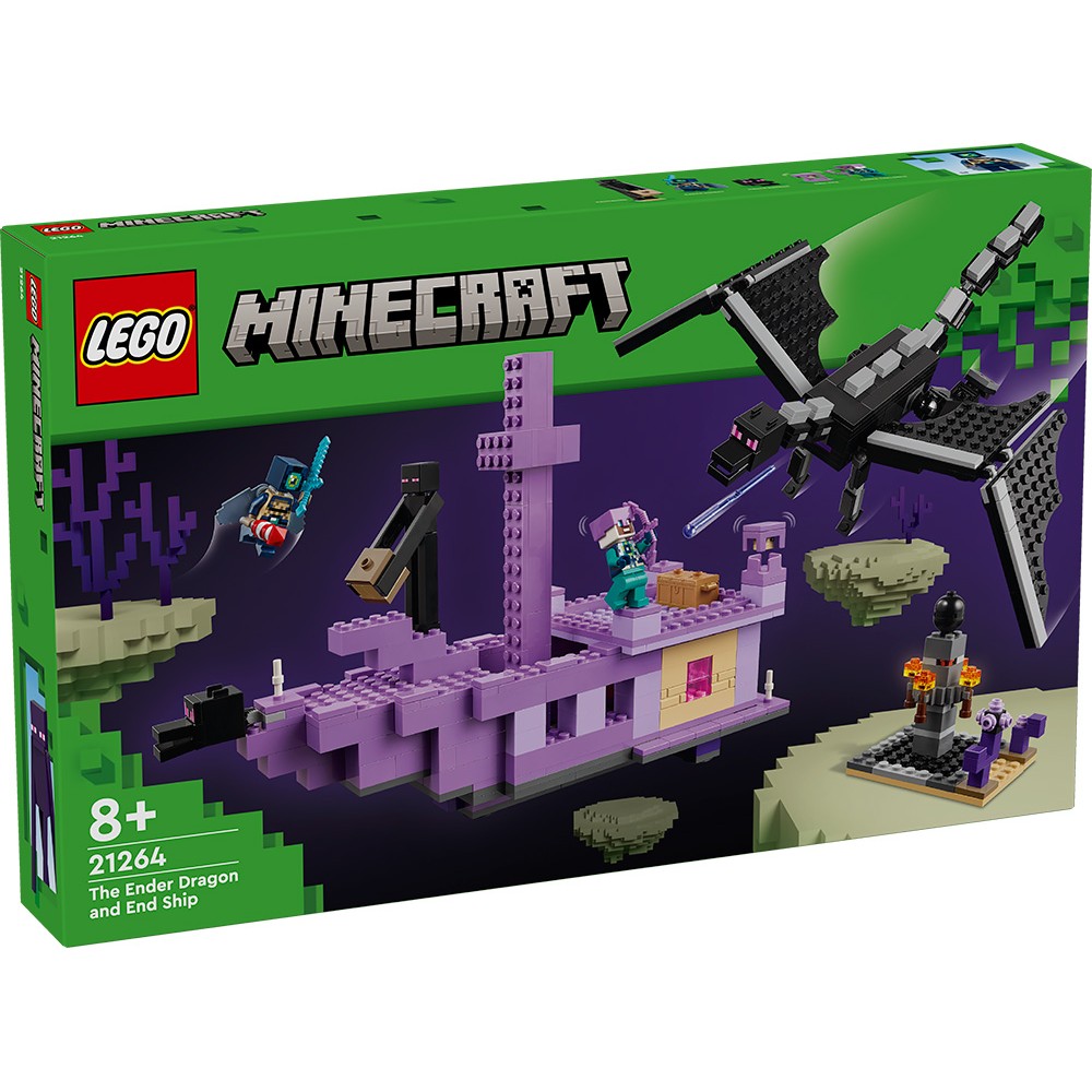 LEGO MINECRAFT Ο ΔΡΑΚΟΣ ENDER ΤΗΣ ΤΕΛΙΚΗΣ ΚΡΙΣΗΣ ΚΑΙ ΤΟ ΠΛΟΙΟ (21264)