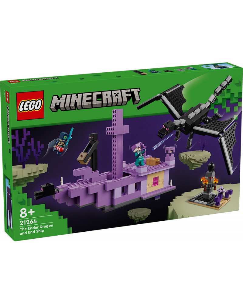 LEGO MINECRAFT Ο ΔΡΑΚΟΣ ENDER ΤΗΣ ΤΕΛΙΚΗΣ ΚΡΙΣΗΣ ΚΑΙ ΤΟ ΠΛΟΙΟ (21264)