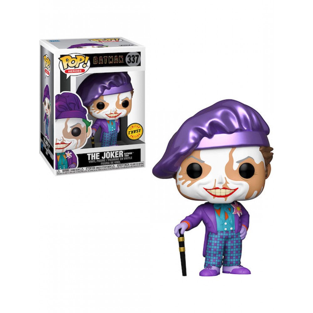 FUNKO POP! DC HEROES BATMAN 1989 THE JOKER WITH HAT WITH CHASE #337 VINYL FIGURE CHASE LIMITED EDITION (47709)