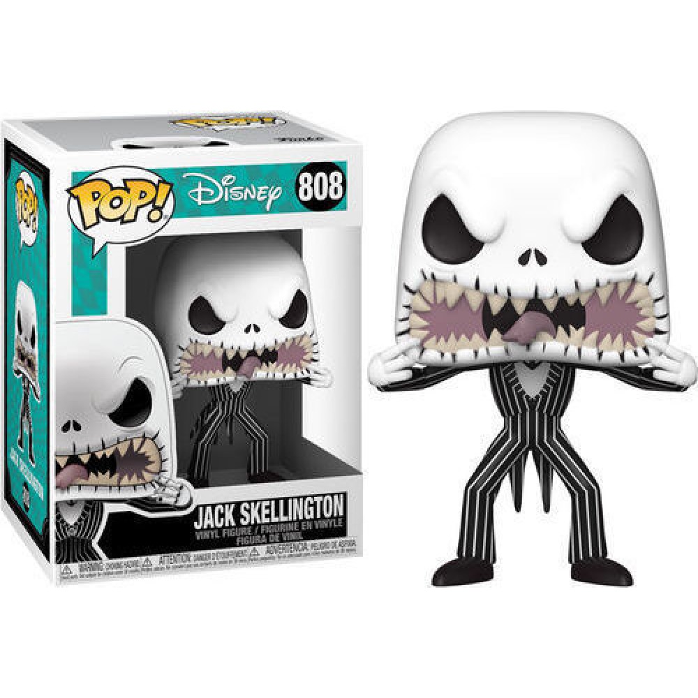 FUNKO POP! DISNEY: NIGHTMARE BEFORE CHRISTMAS - JACK SKELLINGTON (SCARY FACE) #808 VINYL FIGURE (48182)