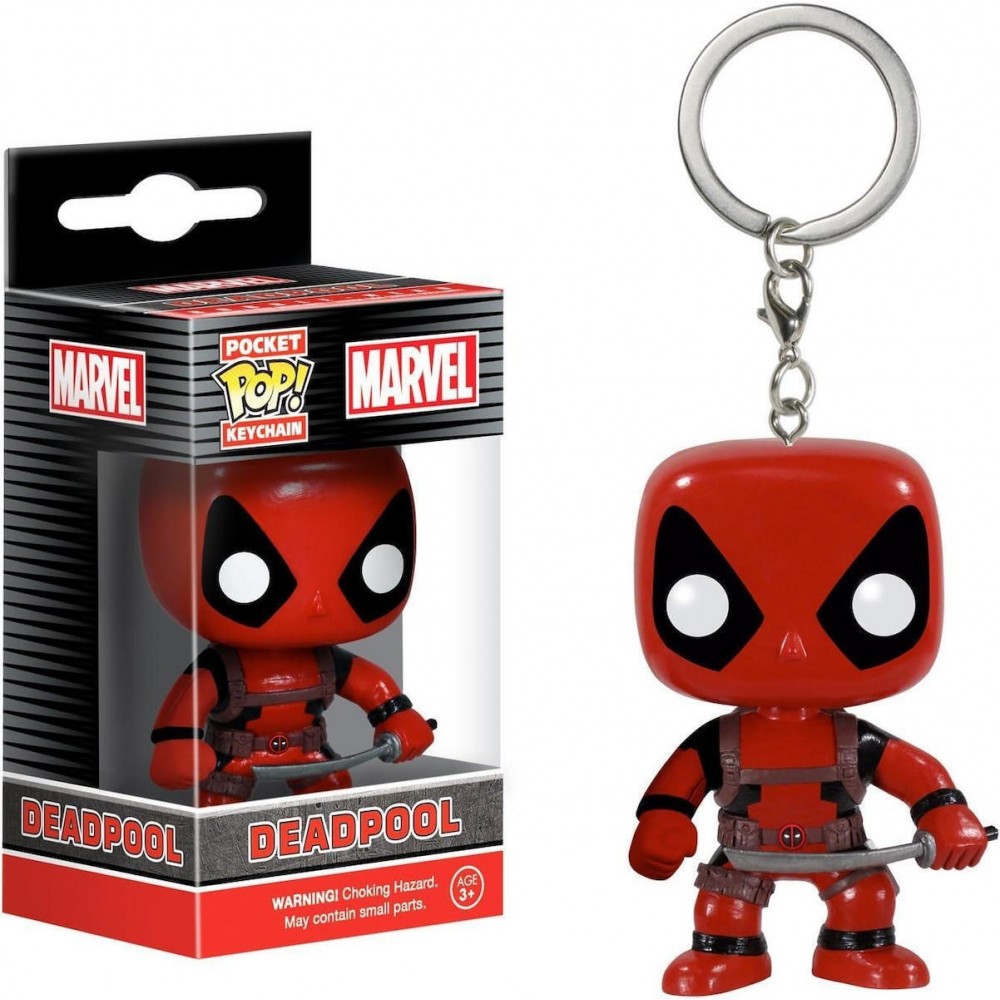 FUNKO POCKET POP!: MARVEL - DEADPOOL BOOBLE HEAD VINYL FIGURE KEYCHAIN (4984)