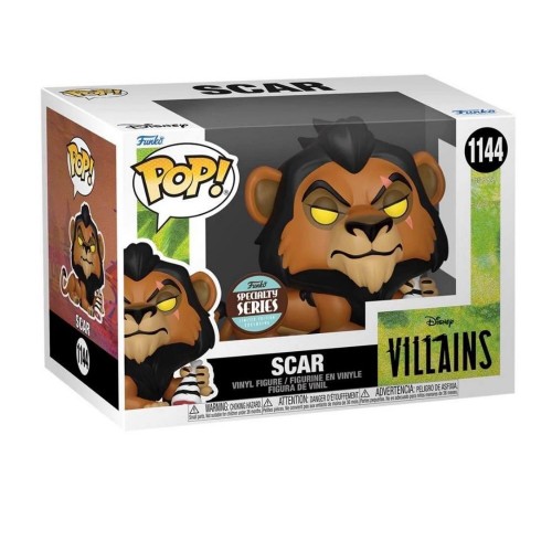 FUNKO POP! DISNEY VILLAINS LION KING SCAR #1144 VINYL FIGURE (58934)
