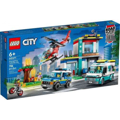 LEGO CITY ΑΡΧΗΓΕΙΟ ΟΧΗΜΑΤΩΝ ΕΚΤΑΚΤΗΣ ΑΝΑΓΚΗΣ (60371)
