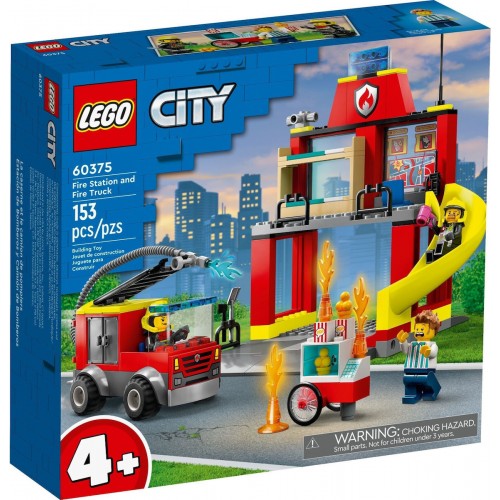 LEGO CITY ΠΥΡΟΣΒΕΣΤΙΚΟΣ ΣΤΑΘΜΟΣ ΚΑΙ ΟΧΗΜΑ (60375)