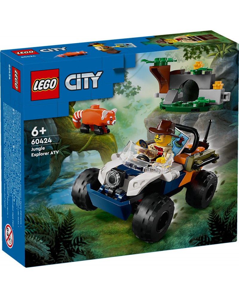 LEGO CITY ΑΠΟΣΤΟΛΗ ΓΙΑ ΚΟΚΚΙΝΟ ΠΑΝΤΑ ΜΕ ATV ΕΞΕΡΕΥΝΗΤΗ ΖΟΥΓΚΛΑΣ (60424)