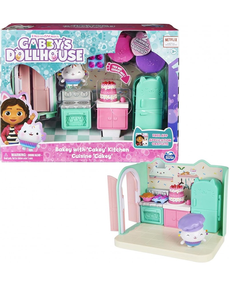 GABBY'S DOLLHOUSE: BAKEY WITH 'CAKEY' KITCHEN CUISINE 'CAKEY' DELUXE ROOM SET (6062035)