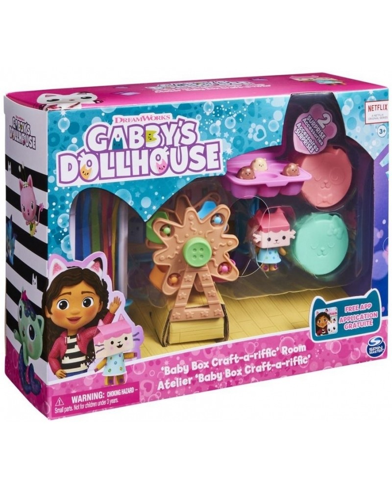 GABBY'S DOLLHOUSE: 'BABY BOX CRAFT-A-RIFFIC' ROOM - ART STUDY DELUXE ROOM SET (6064151)