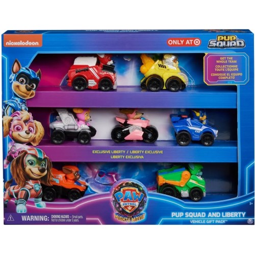 PAW PATROL THE MIGHTY MOVIE PUP SQUAD AND LIBERTY VEHICLE GIFT PACK (6067861)