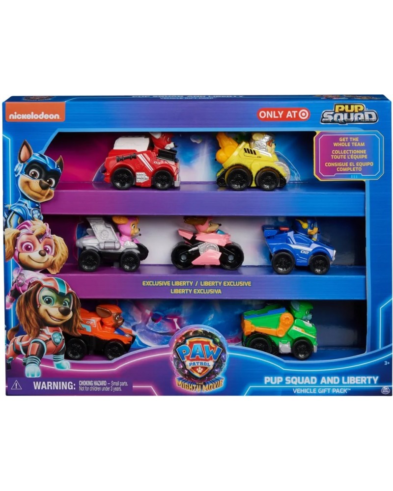 PAW PATROL THE MIGHTY MOVIE PUP SQUAD AND LIBERTY VEHICLE GIFT PACK (6067861)