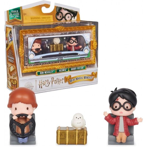 HARRY POTTER: MICRO MAGICAL MOMENTS - RON WEASLY/HEDWIG/HARRY POTTER MINI FIGURES 3PACK (6068612)