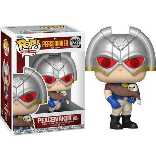 FUNKO POP! TELEVISION DC PEACEMAKER THE SERIES PEACEMAKER WITH EAGLY #1232 VINYL FIGURE (64181)
