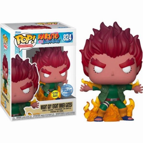 FUNKO POP! ANIMATION: NARUTO SHIPPUDEN - MIGHT GUY (EIGHT INNER GATES) (GLOWS IN THE DARK) (SPECIAL EDITION) #824 VINYL FIGURE (66484)